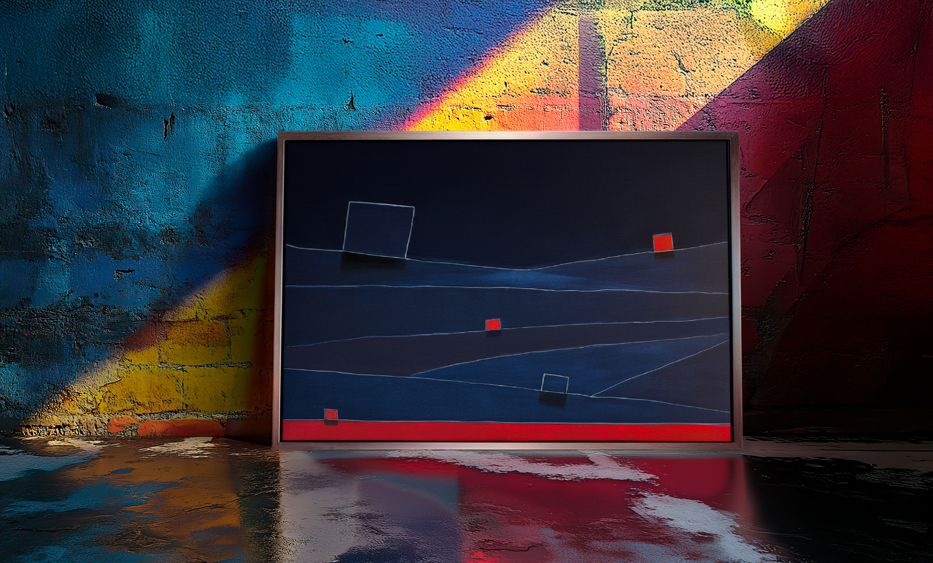Silent Horizontal Structure — Incised Territory mockup