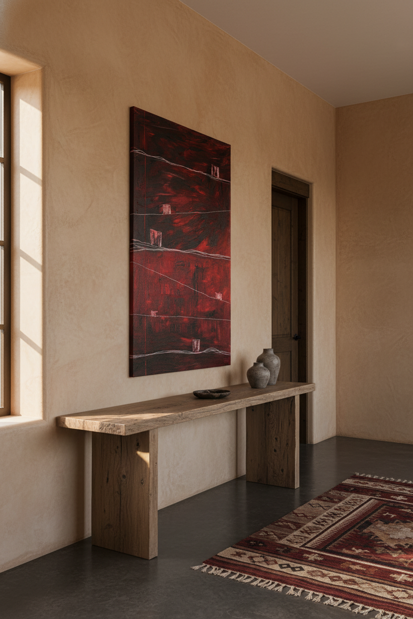Strata #16 — Crimson Fault Territory mockup