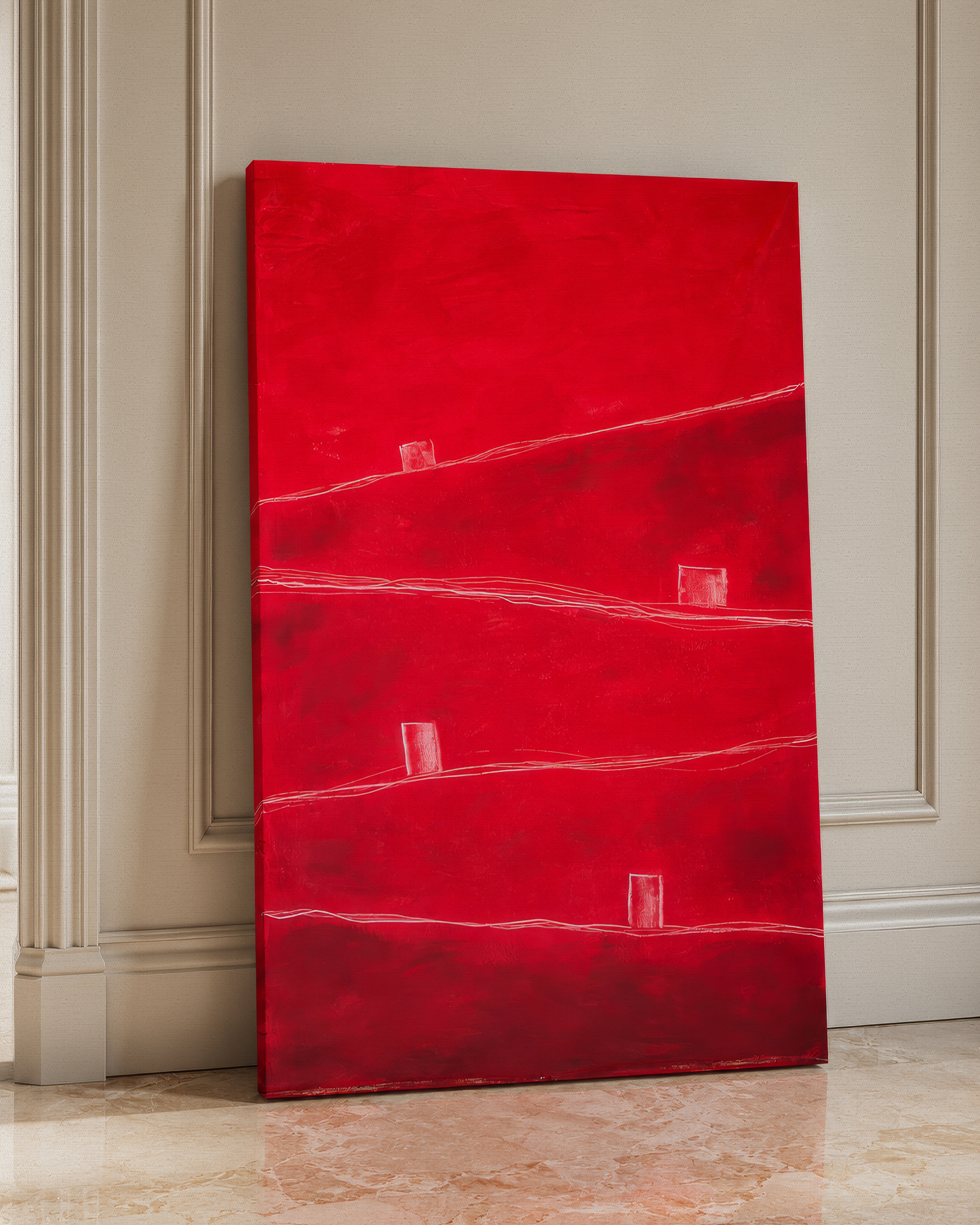 Strata #17 — Red Silent Planes mockup