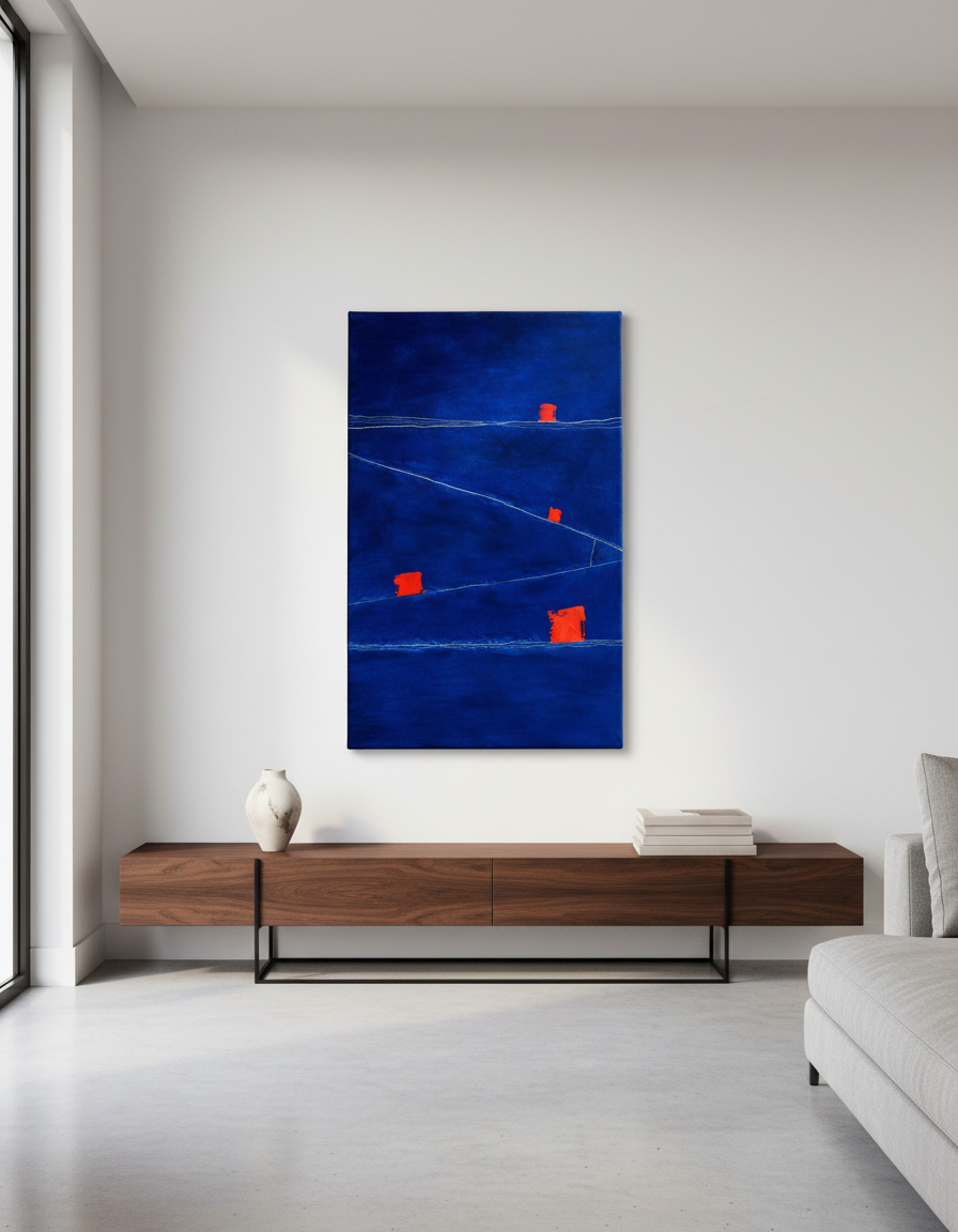 Strata #20 — Blue Ground Coordinates mockup