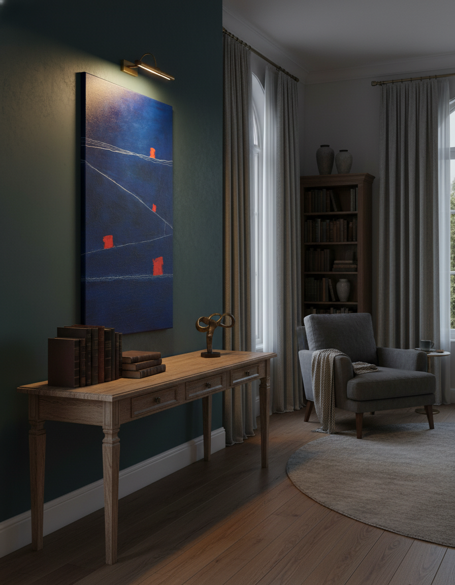 Strata #20 — Blue Ground Coordinates mockup
