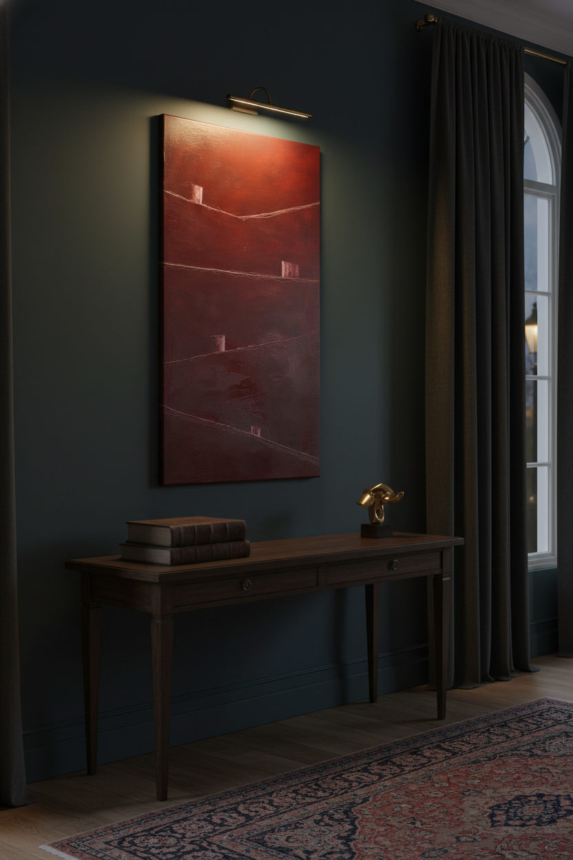 Strata #21 — Burgundy Silent Passage by Maurizio Valch
