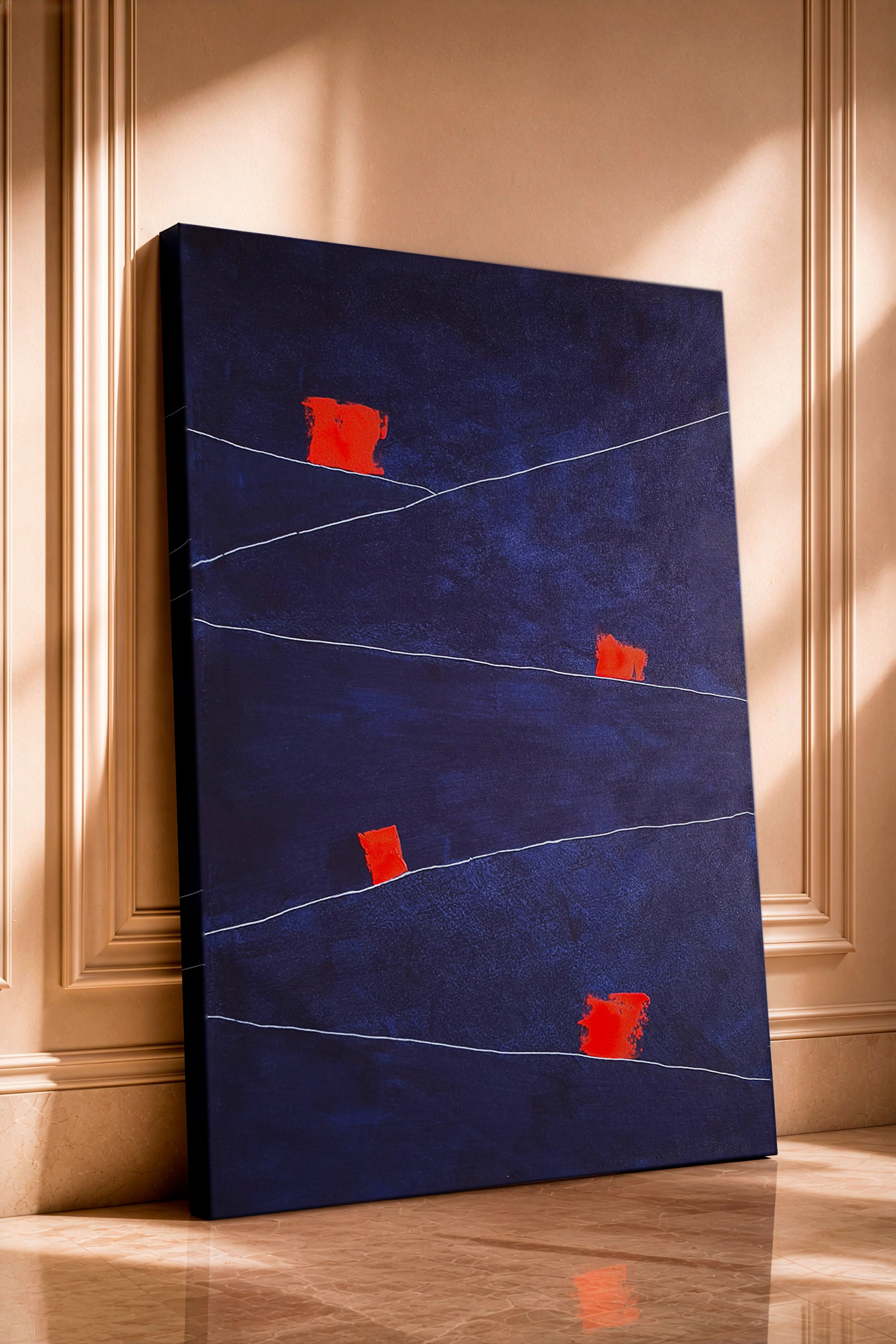 Strata #22 — Blue Fault Markers mockup