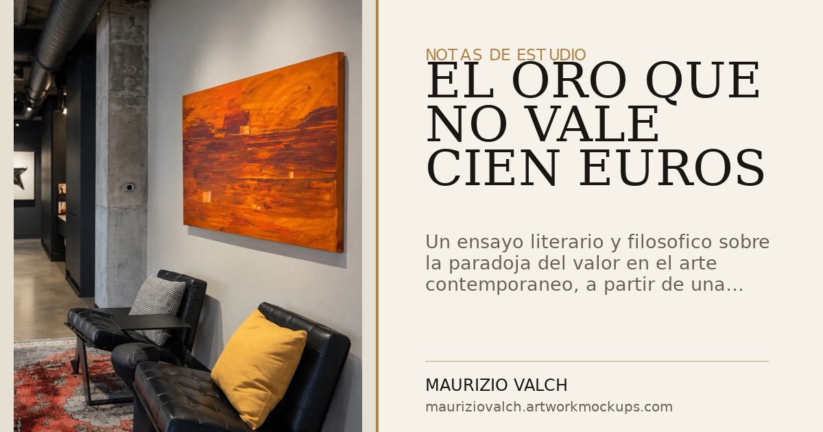 EL ORO QUE NO VALE CIEN EUROS